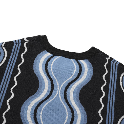 Helas Coogle Crewneck Knit Sweatshirt - Multico - Streetart.fr